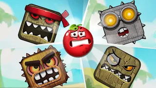 RED BALL 4 FUSION BATTLE: TOMATO BALL FIGHT ALL BOSSES (Wood Boss)
