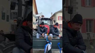 Empfang der Gebrüder Näff nach ihrer erfolgreichen Teilnahme a. d. Langlauf Junioren WM, Planica 24