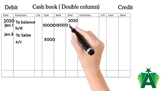Cash book| Double column|