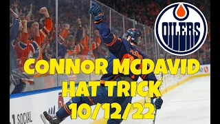 Connor McDavid Highlights Hat Trick 10/12/22