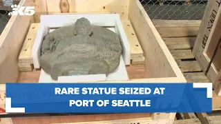 Rare statue believed to have originated in Afghanistan seized at Port of Seattle