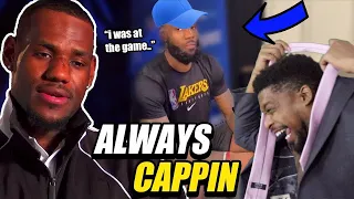 LeCapper! Lebron James Lying For NO REASON Compilation