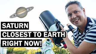 Observe Saturn with a Telescope Right Now!