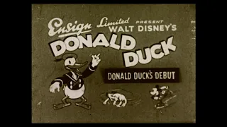 Donald Duck – Donald Duck’s Debut (Orphans Benefit) – 1930s Ensign titles