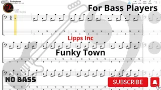 Lipps Inc - Funky Town(Play Along Tabs) (Bass Cover)