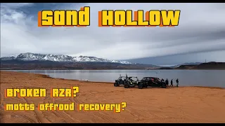 Broken RZR Sand Hollow Utah, Snow Ski's in the sand dunes?Vlog9