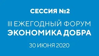 Форум ЭКОНОМИКА ДОБРА - Сессия №2 (30.06.2020)