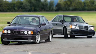 BMW M5 e34 против Mercedes 500E/E500 w124 Непосильная битва!