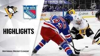 Penguins @ Rangers 4/6/21 | NHL Highlights