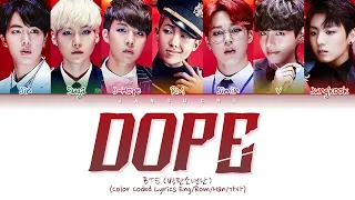 BTS (방탄소년단) - "DOPE (쩔어)" (Color Coded Lyrics Eng/Rom/Han/가사)