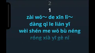 委屈为了你 wei qu wei le ni karaoke female key