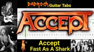 Fast As A Shark - Accept - Guitar + Bass TABS Lesson