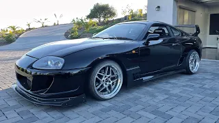 Test fitting Blitz 03 Wheels on my Supra and Rx-7!