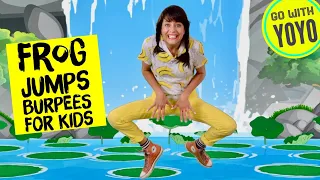 JUMP like a FROG!  🐸 Fun Kids Fitness Videos