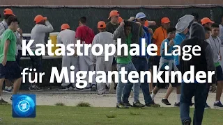 Migranten in US-Notunterkunft: "Gemaßregelt, schikaniert, zu lange inhaftiert"