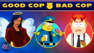 Cartoon Police Officers: Good Cop to Bad Cop 🚨