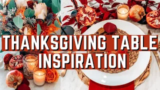 THANKSGIVING TABLE DECOR | PLACE SETTINGS | INSPIRATION | 2021