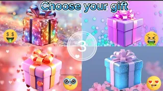 Choose your Gift💝💙💜🌈 #chooseyourgift  #4giftbox #pickone #pink #blue #purple #rainbow