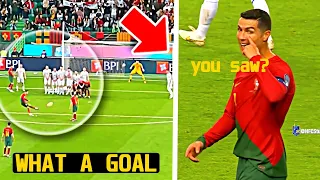 Cristiano Ronaldo Score Penalty & INSANE Free Kick vs Liechtenstein 🤯💥