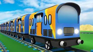 Lego Train Fail - Lego city cartoon - choo choo train kids videos