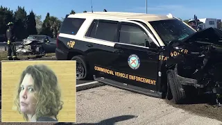 Florida woman accused of driving drunk, plowing into state trooper incompetent to stand trial