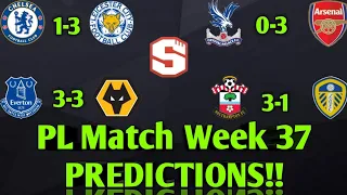 PL Match Week 37 PREDICTIONS!! || Superbru