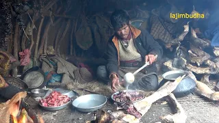 herders' food in the high altitude land || Nepal🇳🇵|| lajimbudha ||