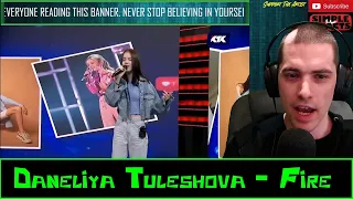Daneliya Tuleshova - FIRE / live on KTK TV Reaction