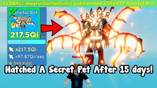 I Finally Hatched A Secret Pet In Clicker Simulator Roblox!