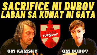 MAGANDANG MATCH UP! VETERAN KAMSKY VS BOY SACRIFICE DUBOV! Kamsky vs Dubov! Titled Tuesday Round 11