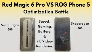 Red Magic 6 Pro Vs ASUS ROG Phone 5 PUBG Test [Speed, FPS, Battery Test]