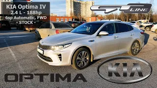 KIA Optima GT line 2.4 (188 hp) 0-100 (Stock) - Разгон до сотни