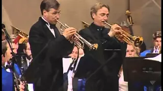 Allen Vizzutti and John Hagstrom perform with the Wheaton Municipal Band