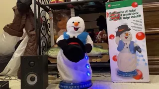 High pitch French snowflake spinning snowman edit