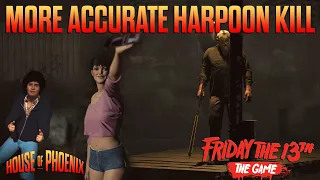 SLIGHTLY MORE ACCURATE HARPOON KILL | Friday The 13th: The Game