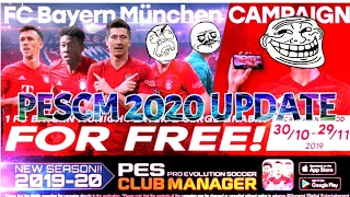 PES CLUB MANAGER - New Season 2019/20 Scout and Over 70+ Contacts Opening