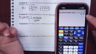 Molarity Calculations