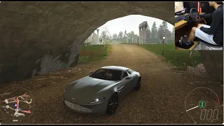 Forza Horizon 4 Driving James Bond's Aston Martin DB10 (Logitech G29 gameplay)