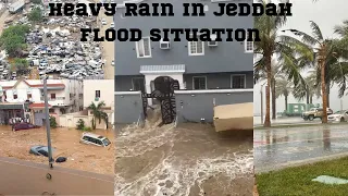 Flood In Jeddah || Heavy Rain 🌧️ || Ya Allah Reham || November 24, 2022