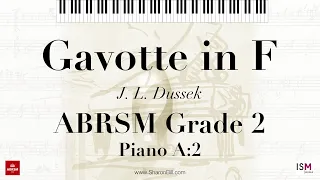 ABRSM Grade 2 Piano A2 Gavotte in F with Sharon Bill (2023 and 2024 syllabus)