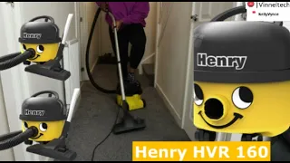 New Henry HVR 160 Yellow Vacuum Cleaner Vacuuming the Hallway Demonstration