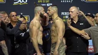 UFC 300: Jiri Prochazka vs. Aleksandar Rakic Weigh in Face Off