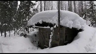 ОДИН В ЗИМНЕЙ ТАЙГЕ  4 ДНЯ В ПОИСКАХ ХАРИУСА  3 НОЧИ В ЗЕМЛЯНКЕ  Часть 1