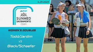 2023 APP Sunmed Sacramento Open - Women's Doubles - Todd/Jardim vs. Black/Schaefer