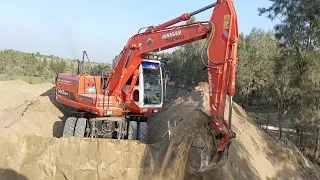 Caterpillar 365C Excavator Loading Trucks And Operator View 2024 HD Video