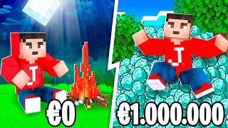 Van €0 naar €1.000.000 In MINECRAFT!