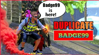 duplicate badge99 gameplay || solo vs squad unstoppable player ☠️☠️