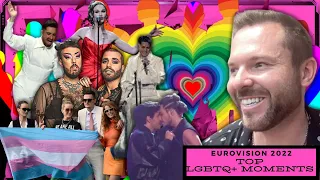 🏳️‍🌈🏳️‍⚧️ TOP EUROVISION 2022 LGBTQ+ MOMENTS | EUROVISION 2022 | PRIDE MONTH 2022 | LGBTQ 2022