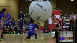 Kin-Ball World Cup 2017 Japan - Canada / Japon F P1