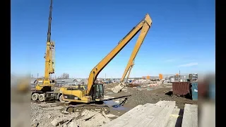 Как не должен работать длиннорукий экскаватор CAT 320 Long Reach excavator